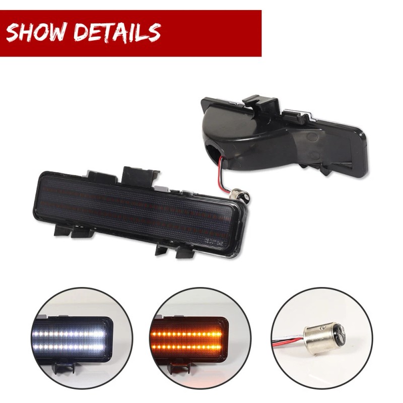 MODIPIM Smoke Switchback LED Front Paking Signal Lamp FOR 83-94