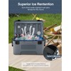 47.5 QT Cooler Fits 76 Can, Heavy Duty Dual Latch,