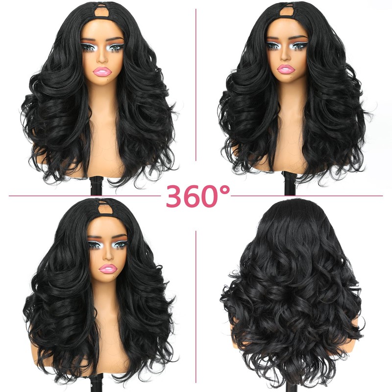 Yaki Detroit Layered V Part Wig Synthetic Half Wig For