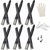 Black Soft Close Drawer Slides,10"-24"-6 Pairs Soft Close Drawer Slides,