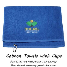 Retirement Gift Pickleball Towel Pickleball Make Retirement Great Again Embroidered Towel Gift for Pickleball Lover (Pickleball Make Retirement Great Again)