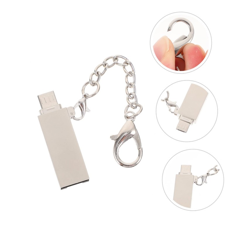 OSALADI 1pc Micro USB Data Reader Adapter for Smartphones and