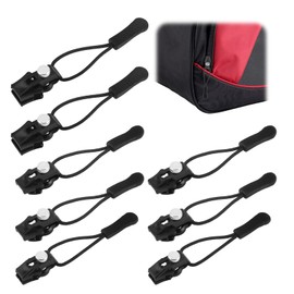 8PCS Zipper Repair Kit, 3 Sizes Instant Zip Repair Fixer Zipper Pull Replacement Extension and Slider Fix for Luggage Backpacks Jackets Black Zipper Repair Solution No Tools Needed Multipack