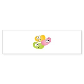CafePress Silly Jelly Beans 10"x3" Rectangle Vinyl Bumper Sticker Car Decal
