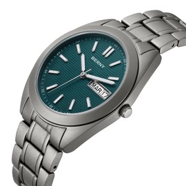BERNY Men's Watch Titanium Watch 10ATM Waterproof Analog Quartz Watches Causal Watch Super Luminous
