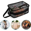 1PC Black Mesh Shower Caddy Toiletry Bag, Dorm Room Portable