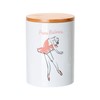 Fabulous Ceramic Pot with Lid Bamboo - Prima Ballerina Dancer