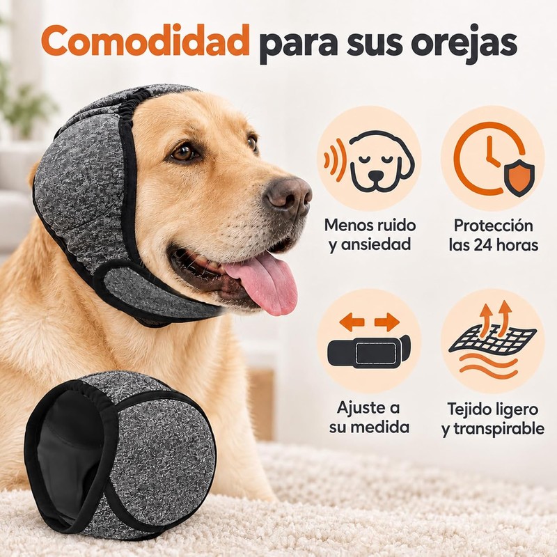 2 Orejeras para Perro contra Ruido, Orejeras Para Perros Grande,