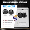 Xomzema 3PCS Upgraded AC Knobs for Jeep Wrangler 1999-2006 Accessories,Air