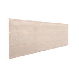 Alion Home© Elegant Privacy Screen for Backyard Deck, Patio, Balcony, Fence, Pool, Porch, Railing. Banha Beige (3' x 14')