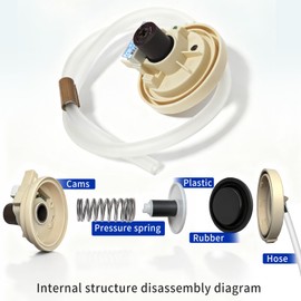 6501EA1001R Washer Water Level Pressure Sensor Switch for LG Washing Machine 6501EA1001C 6501EN1001R WT1101CW WT7200CW WT5001CW WT4970CW Replace EBF62754506 EBR7894061 AP5204365 52651052
