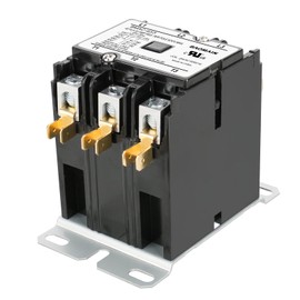 Baomain AC Contactor, 3 Pole 40A Heavy Duty Air Conditioner Condenser Compressor Contactor, BMAC-40/3 HVAC Contactors Replacement UL Listed (24, Volts (AC))