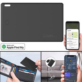 Callstel Tracker: Wallet and Item Finder in Credit Card Format, MFi Certified (Bluetooth Key Finder, Key Finder, AirTag)