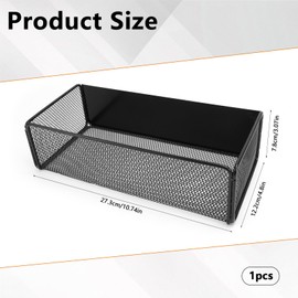 KXVXXV Spice Rack Hanging Magnetic No Drilling for Fridge Magnetic Shelf Magnetic Shelf for Fridge Magnetic Shelves Hanging Shelf for Kitchen, Black