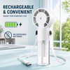 Rechargeable Portable Misting Fan – 3-in-1 Handheld, Neck-Hanging & Desktop