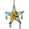 Super Bird Creations 4-1/2 by 3-Inch X-mas Star Bird Toy, Small