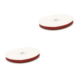 TEHAUX 2rolls Checkered Ribbon Wide Decorative Packing Bands for Xmas Crafts Party Decoration Wrapping and Handmade Art Projects