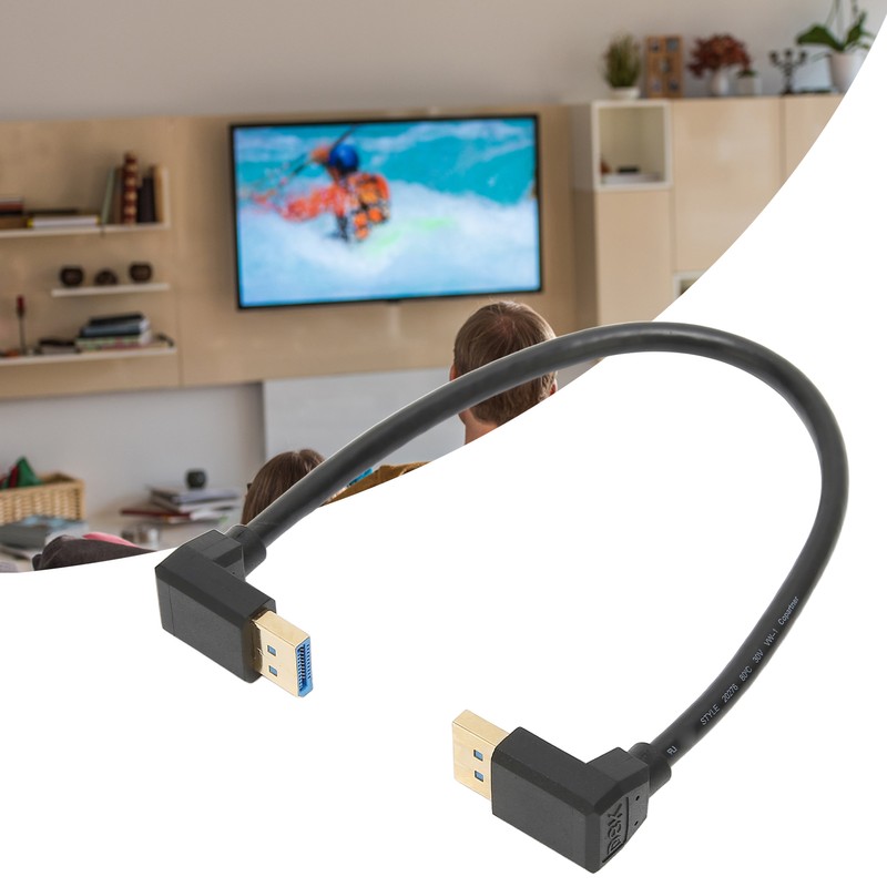 Displayport 1.4 Cable 8K/60Hz 90 Degree Angled Male to Male