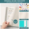 RETTACY Notepad A5 Squared Spiral Notebook 100gsm with 300 Pages/150
