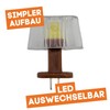 ML-Train Table Lamp Yellow LED Mitropa Dining Car Lamp for