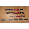 6Pcs Kit Sierra HD AT4X Emblem 3D Badges Letter Nameplate