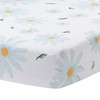 Lambs & Ivy Sweet Daisy 100% Cotton White/Blue Floral Baby