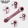 LDCRE HVAC Service Wrench Set, Air Conditioner Valve Curved Ratchet