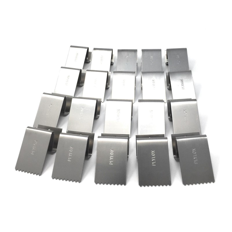 PLYLOX Hurricane Window Clips 20 Pack (Stainless Steel, 3/4")