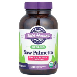 Oregon Wild Harvest Saw Palmetto Veggie Capsules 180 tablets, OWH10609, 1 piece / 오레곤스와일드하베스트 쏘팔메토 베지 캡슐 180정, OWH10609, 1개