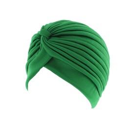 Zac's Alter Ego Pleated Vintage Style Turban - Ideal for Hair Loss or Fashion Jade Green