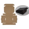 SUNLPH 50 Pack 4x4x1 Inches Small Shipping Boxes, Black Corrugated