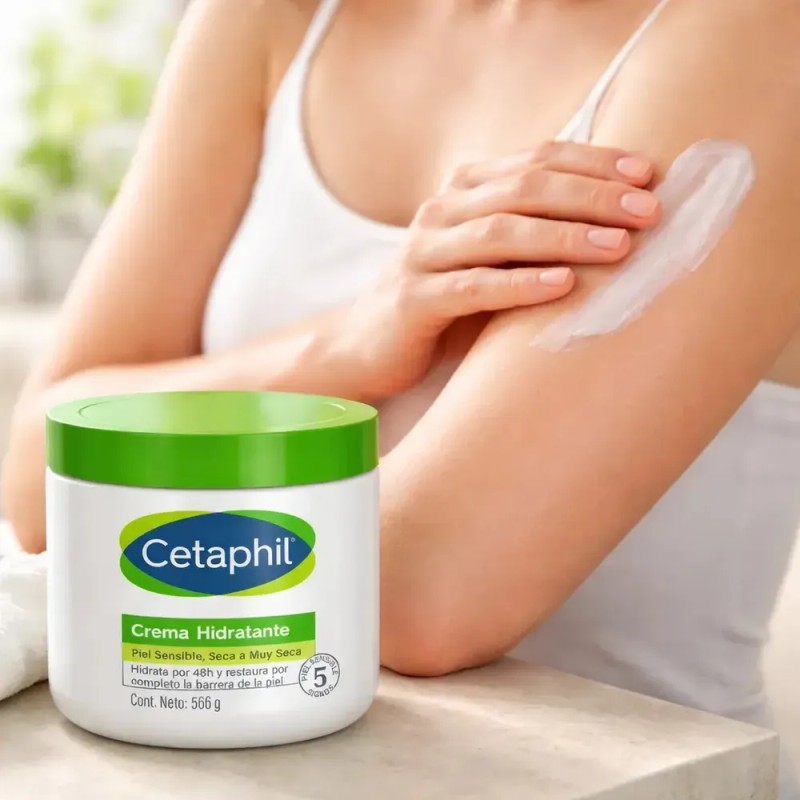 Crema Cetaphil Hidratante Piel Sensible O Seca De 566 G