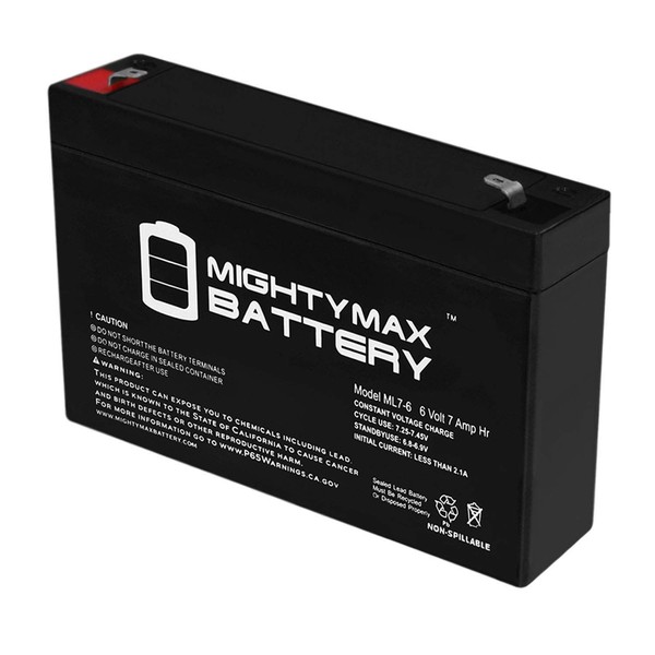 Mighty Max Battery 6 Volt 7AH SLA Battery ML7-6, Brand Product