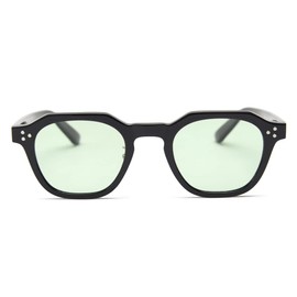 kachawoo TR90 Polarized Sun Glasses for Women Mens Square Polygon Retro Vintage Sunglasses Thick Frame Luxury Brand Design Eyewear