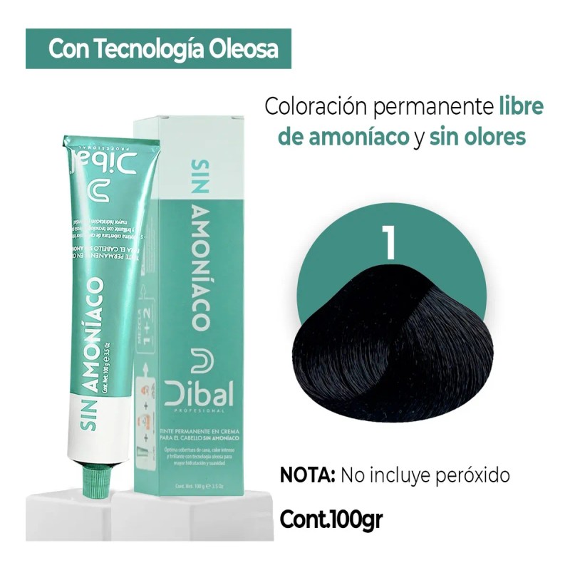 Tinte Para Cabello Dibal Sin Amoniaco 100gr Tonos A Elegir