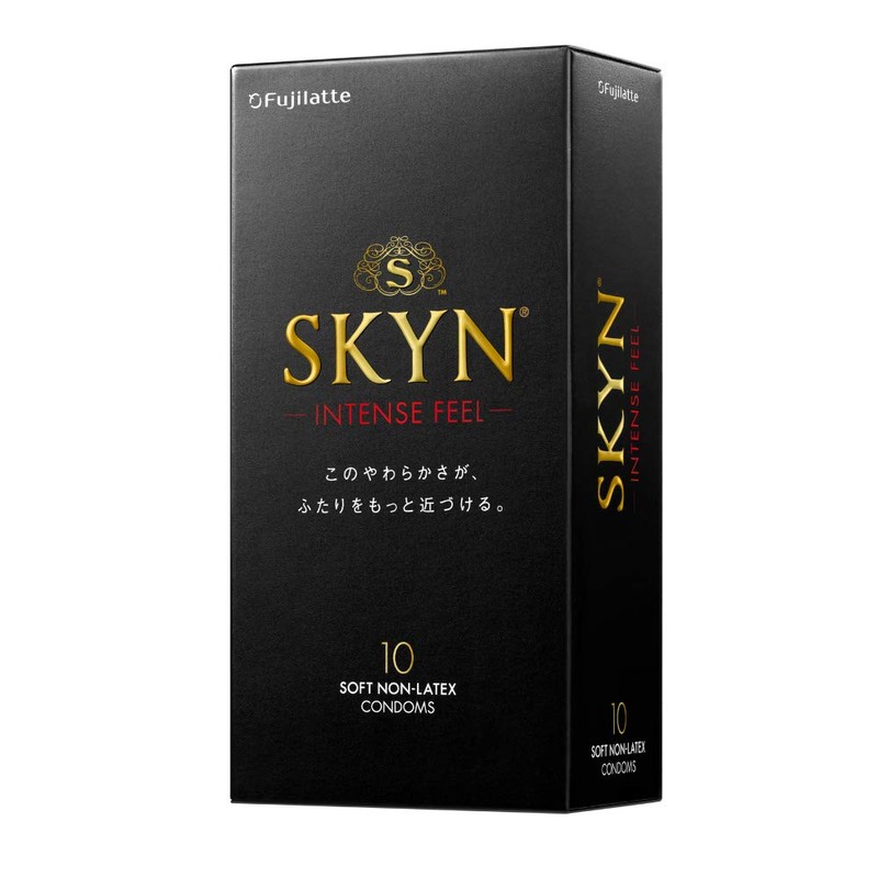 【SKYN (スキン) Intense feel】 つぶつぶ コンドーム 10個入 【柔らか素材で自然な使用感】 不二ラテックス