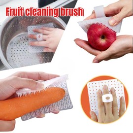 Vegetable Scrubber Vegetable Cleaning Brushes Multi-Usages Fruit and Veggie Scrubber Carrots Cleaner Scrubber Brush Household Cleaning and Washing Tool 6 Pcs
