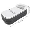 Inflatable Bathtub 6ft Adult Bath Freestanding Inflatable Bathtub 4-Layer Foldable