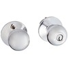 Schlage F80-ORB Orbit Storeroom Door Knob Set, Polished Chrome