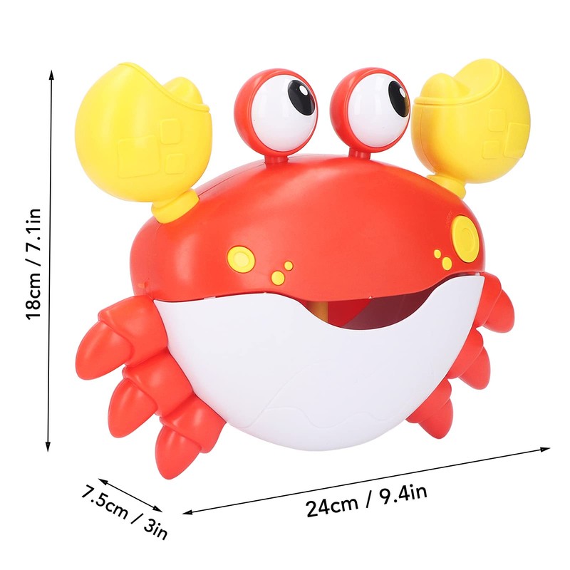 VGEBY Crab Foam Blower Bubble Machine Singing Bath Bubble Maker