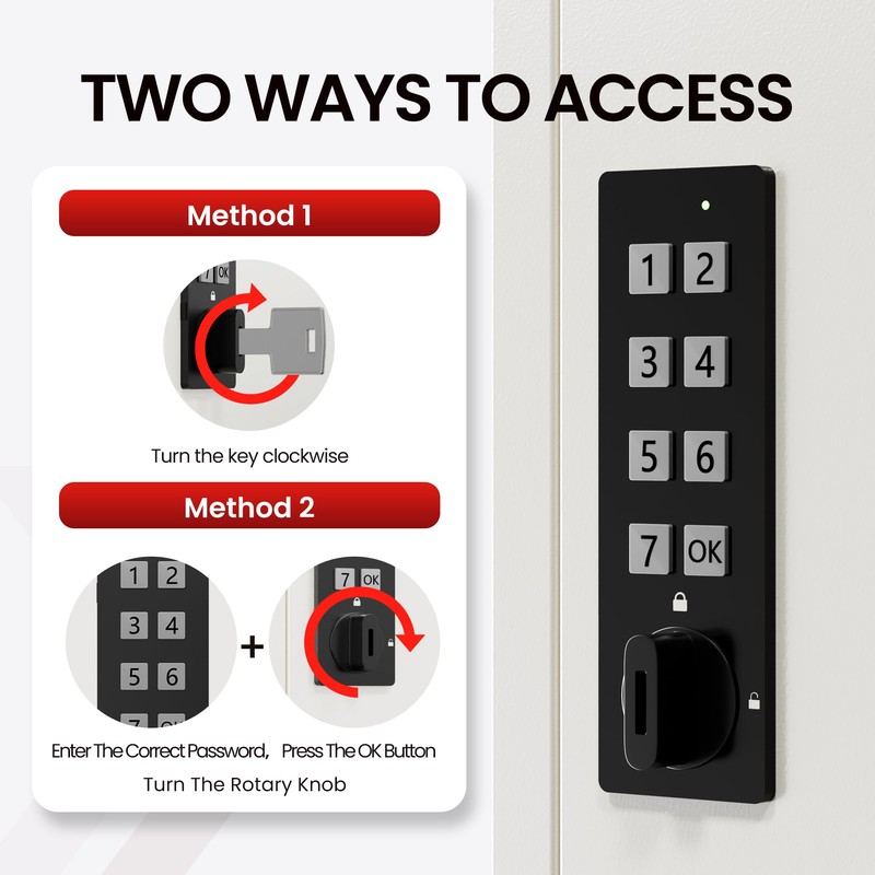 Grimtron 40 Keys Electronic Key Lock Box for Keys with