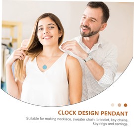 COHEALI 20pcs Earring Clock Pendants Handbag Charms Crafting Decor Special Watch Accessories Clock Charm