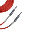 Ploynk 1/4 to 1/4 mono TS Instrument Straight Patch Cable 25 FT foot long Red