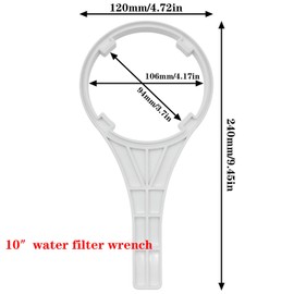 safycaby 1 PCS Water Filter Wrench Whole House Water Filter Wrench for 10 "Reverse Osmosis Water Filters Cartridge Housing