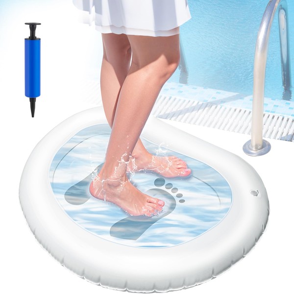 Inflatable Pool Foot Bath Basin, Pool Foot Soak Washing Tub