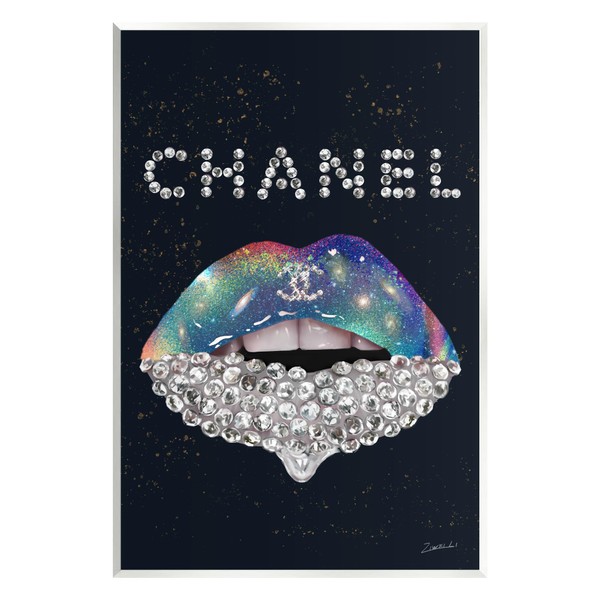 Stupell Industries Glam Diamond Lipstick Wall Plaque Art Design by