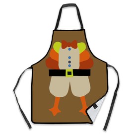 Remimi Thanksgiving Apron Set 2 Pack Waterproof Kitchen Chef Aprons Parent Child Matching, Turkey, Mommy and Me Set