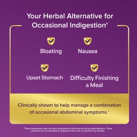 FDgard Gut Health Supplement, Indigestion, Nausea & Bloating, Upset Stomach, 36 Capsules