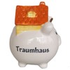 Piggy Bank Dream House Ceramic White 14.5 cm Gift New