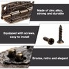 dophee 1Pc Decorative Embossing Box Hasp Latch Lock and 2Pcs